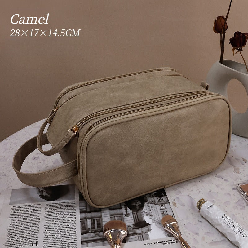 Large Capacity Handheld Travel Cosmetic Bag Multi-Functional Storage Organizer