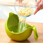 Thickened Multifunctional Rice Washing Drain Basket for Fruits and Vegetables