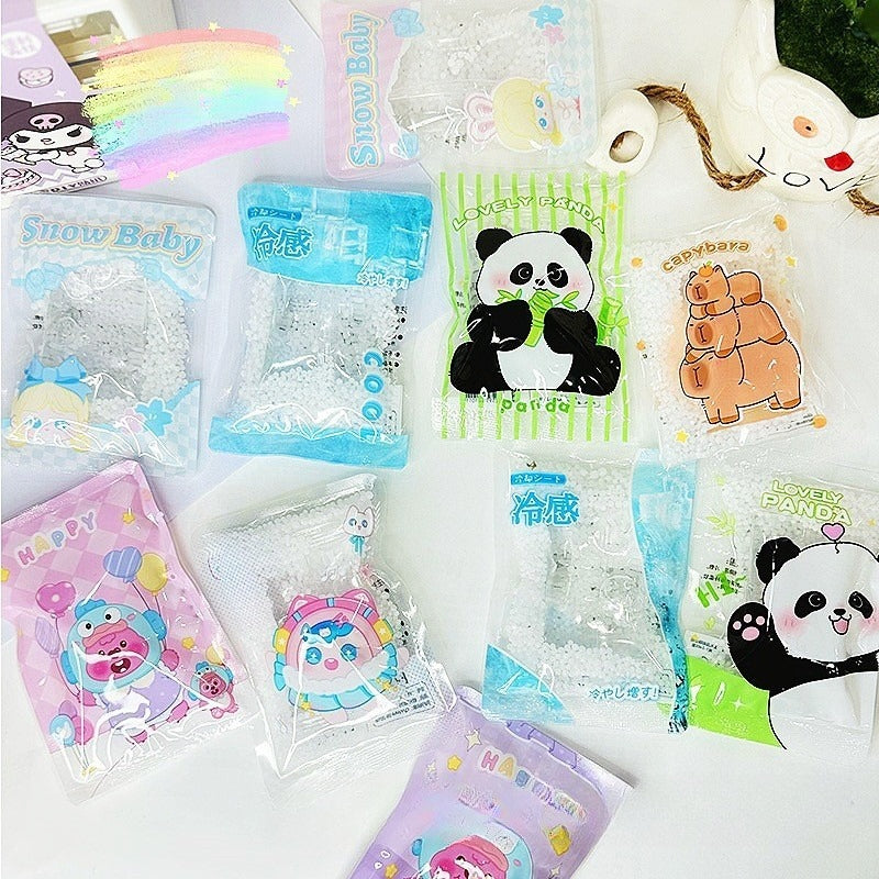 Cartoon Ice Packs, Reusable Portable Cold Packs for Heat Relief & Outdoor Use