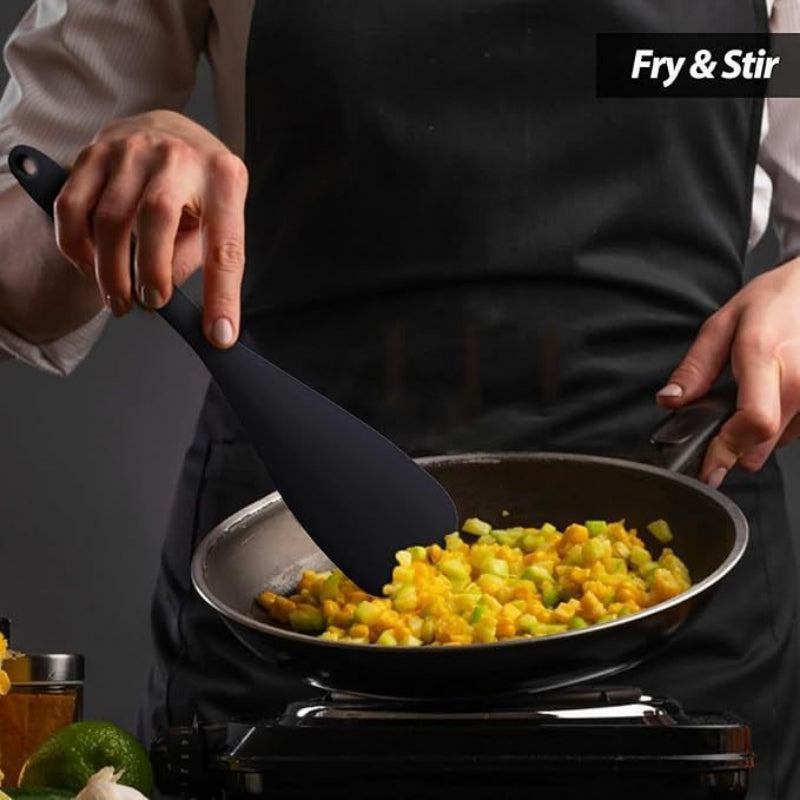 Heat Resistant Silicone Duckbill Spatula, Special Design for Non-Stick Cookware