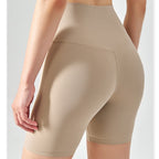 High-Waist One-Size Sports Shorts, Cool Feeling High-Elastic Seamless Yoga Pants