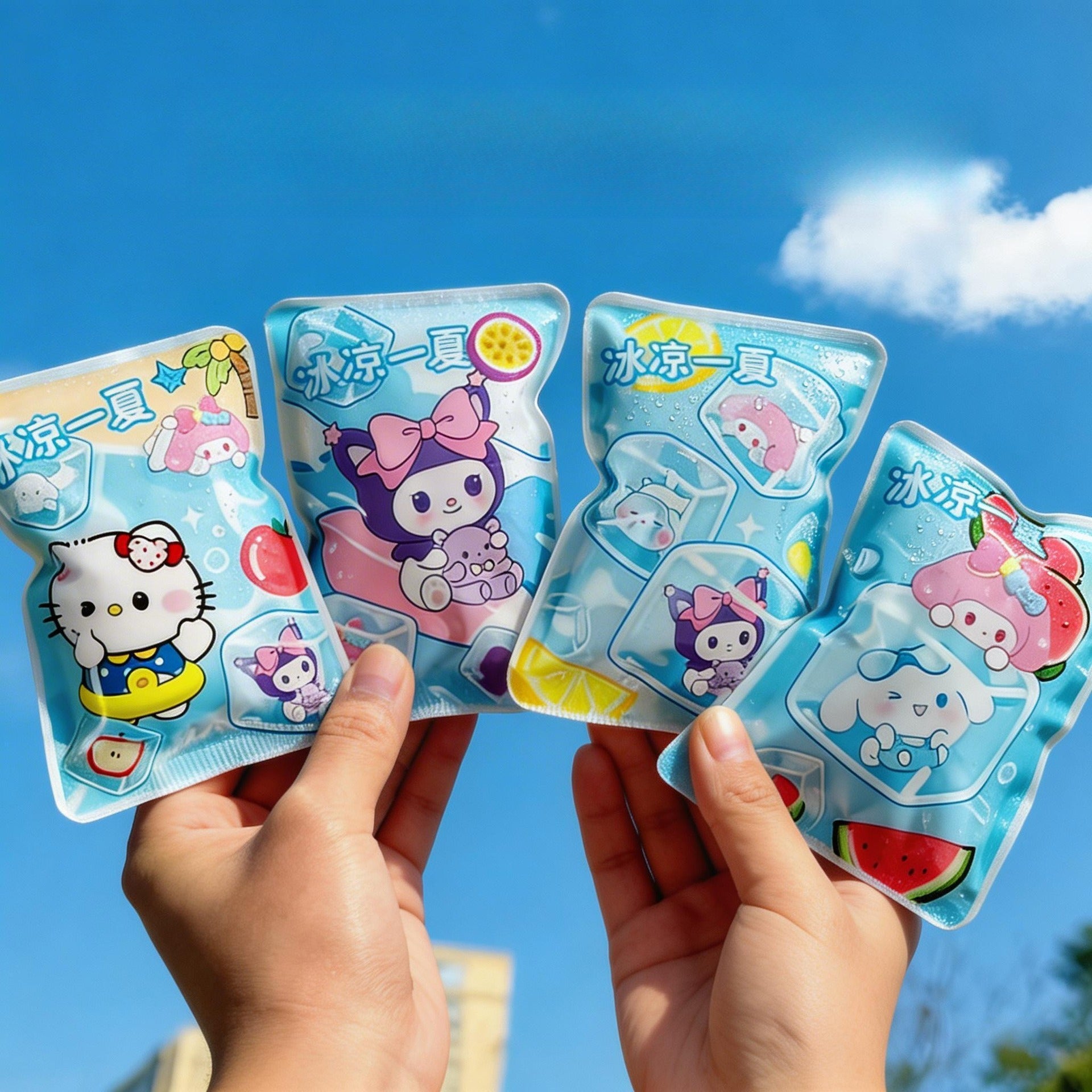 Cartoon Ice Packs, Reusable Portable Cold Packs for Heat Relief & Outdoor Use