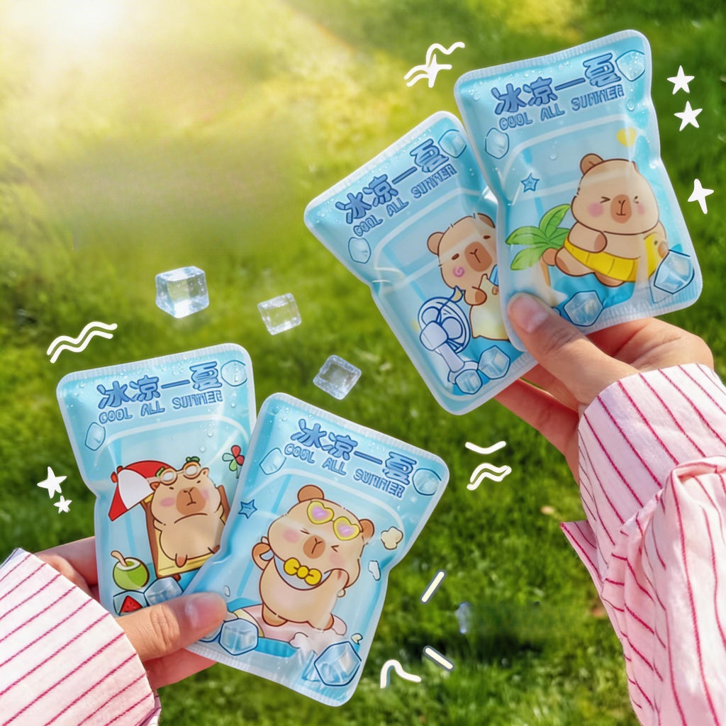 Cartoon Ice Packs, Reusable Portable Cold Packs for Heat Relief & Outdoor Use