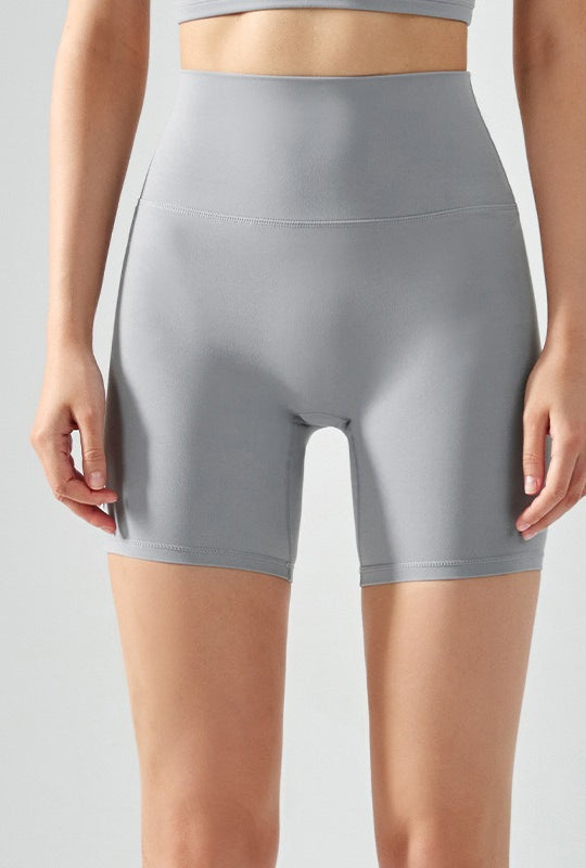 High-Waist One-Size Sports Shorts, Cool Feeling High-Elastic Seamless Yoga Pants