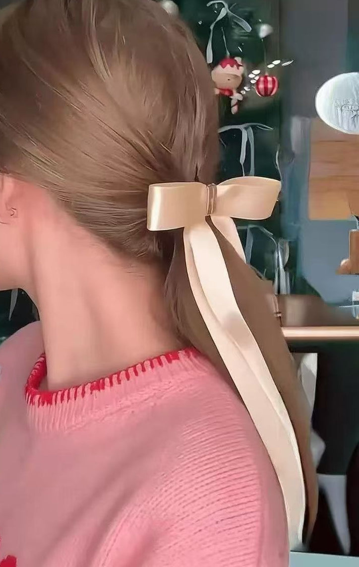Magnetic Ribbon Bow Hair Clip