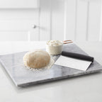 Basics Multi-Purpose Bench Scraper, Stainless Steel Dough Cutter with Measurement Marks