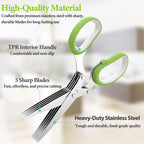 Stainless Steel Multi-Layer Kitchen Scissors for Chopping Chives
