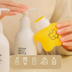 Silicone Press Leak-Proof Cartoon Portable Travel Dispenser Bottles