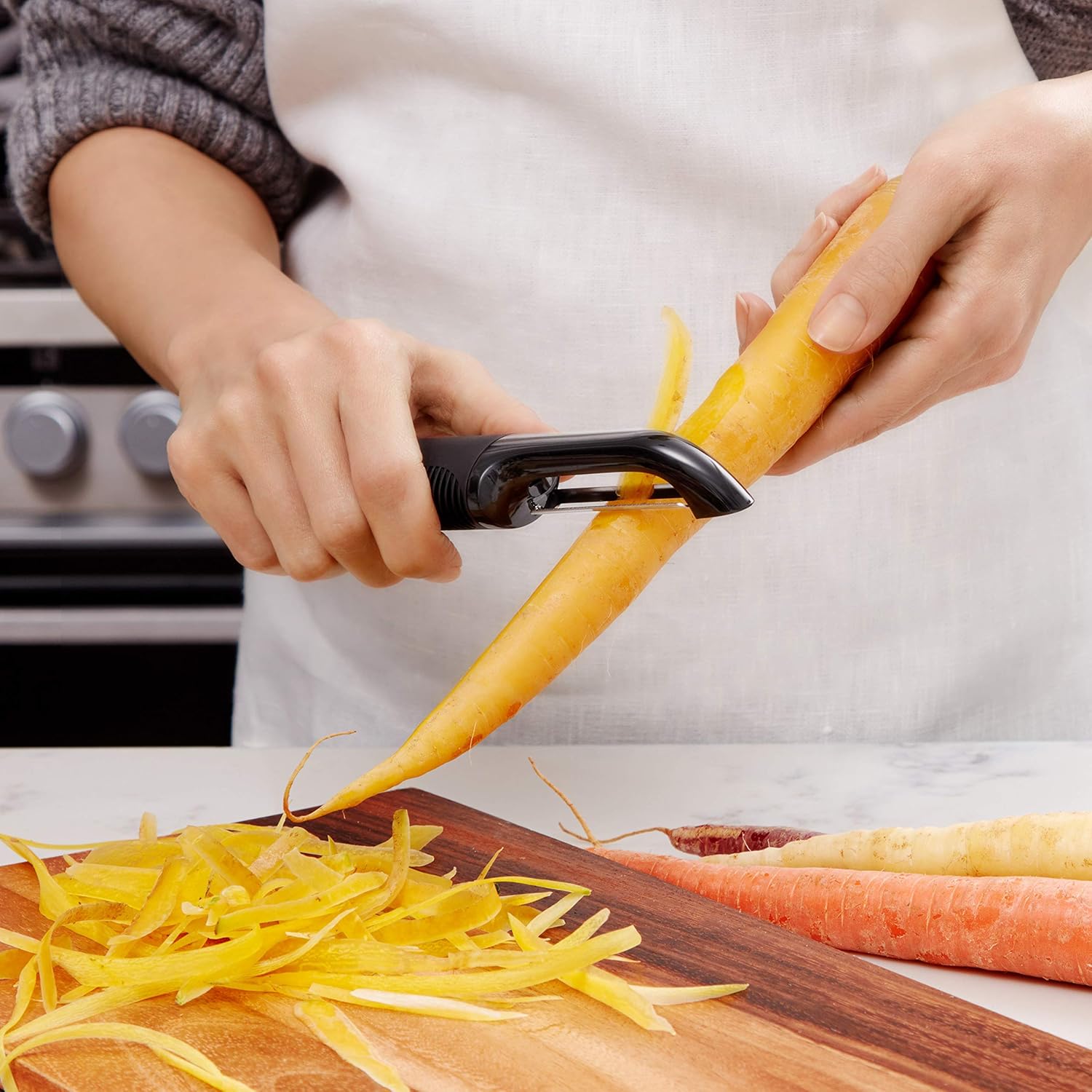 Stainless Steel Straight Blade Peeler, Small Household Kitchen Tool
