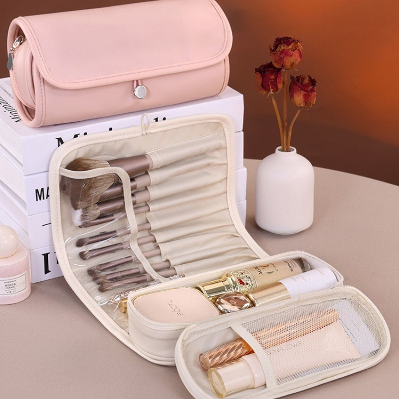 Portable Professional PU Foldable Multifunctional Makeup Brush Storage Bag