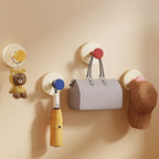 Rotatable Dopamine-style Hooks, Drill-Free Wall Hooks for Kitchen, Bathroom & Entryway