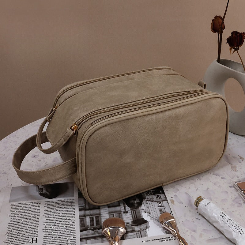 Large Capacity Handheld Travel Cosmetic Bag Multi-Functional Storage Organizer