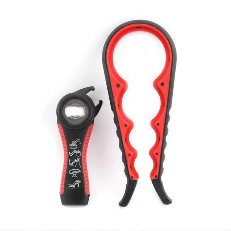 5-in-1 Can Opener, Non-Slip Lid Gripper, Multi-Functional Bottle Opener