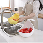 Thickened Multifunctional Rice Washing Drain Basket for Fruits and Vegetables