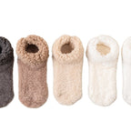 Mid-calf lamb fleece indoor floor socks, thickened for warmth and cold resistance