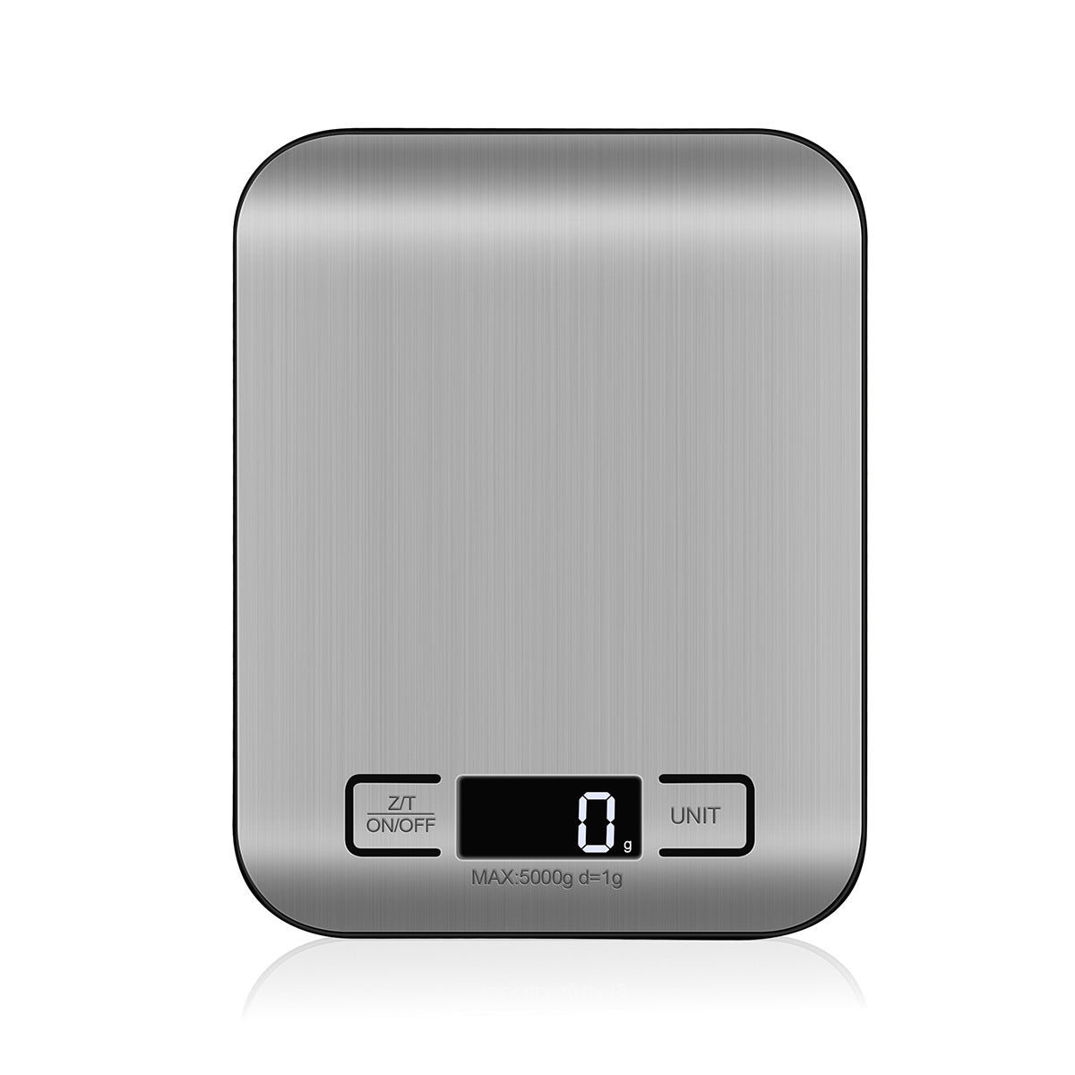 Waterproof Stainless Steel Food Scale, Wear-Resistant Base, One-Touch Tare for Healthy Diet