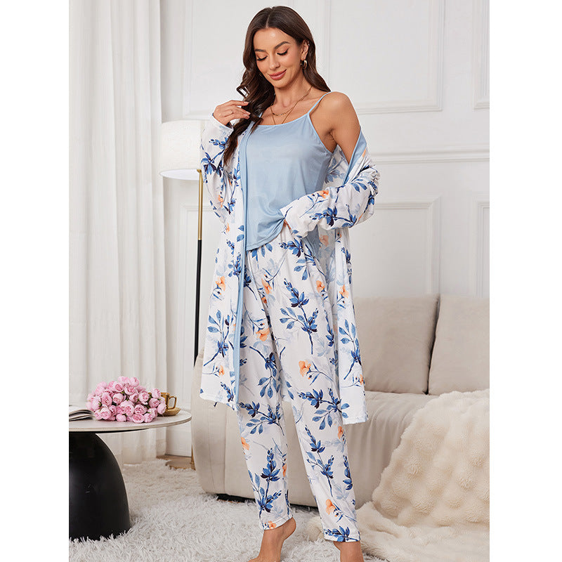Knitted Cotton Pajama Set, Soft Breathable Home Loungewear