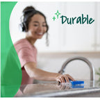 Scratch-Free Gentle Cleaning Kitchen Sponge, Safe for Non-Stick and Flat Pans