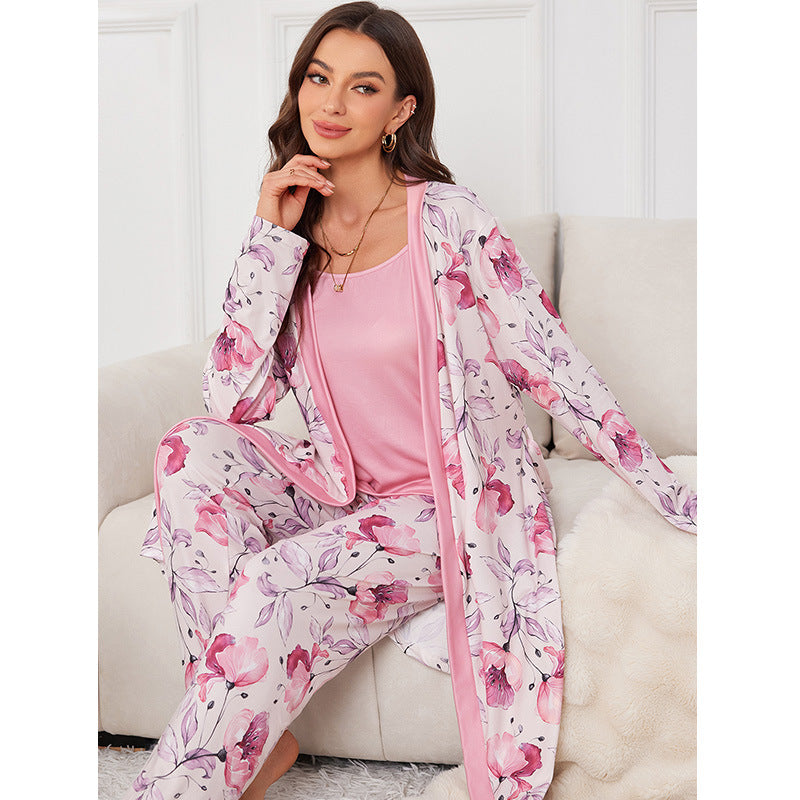 Knitted Cotton Pajama Set, Soft Breathable Home Loungewear