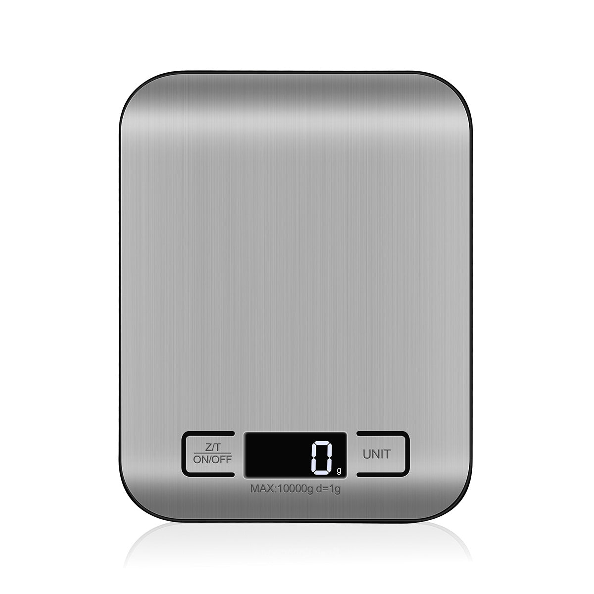 Waterproof Stainless Steel Food Scale, Wear-Resistant Base, One-Touch Tare for Healthy Diet