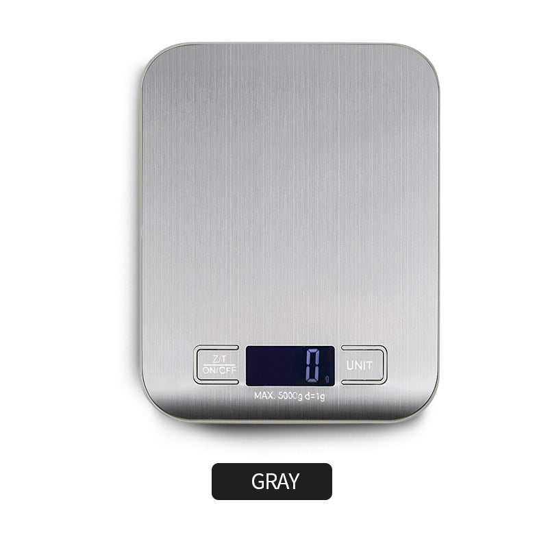 Waterproof Stainless Steel Food Scale, Wear-Resistant Base, One-Touch Tare for Healthy Diet