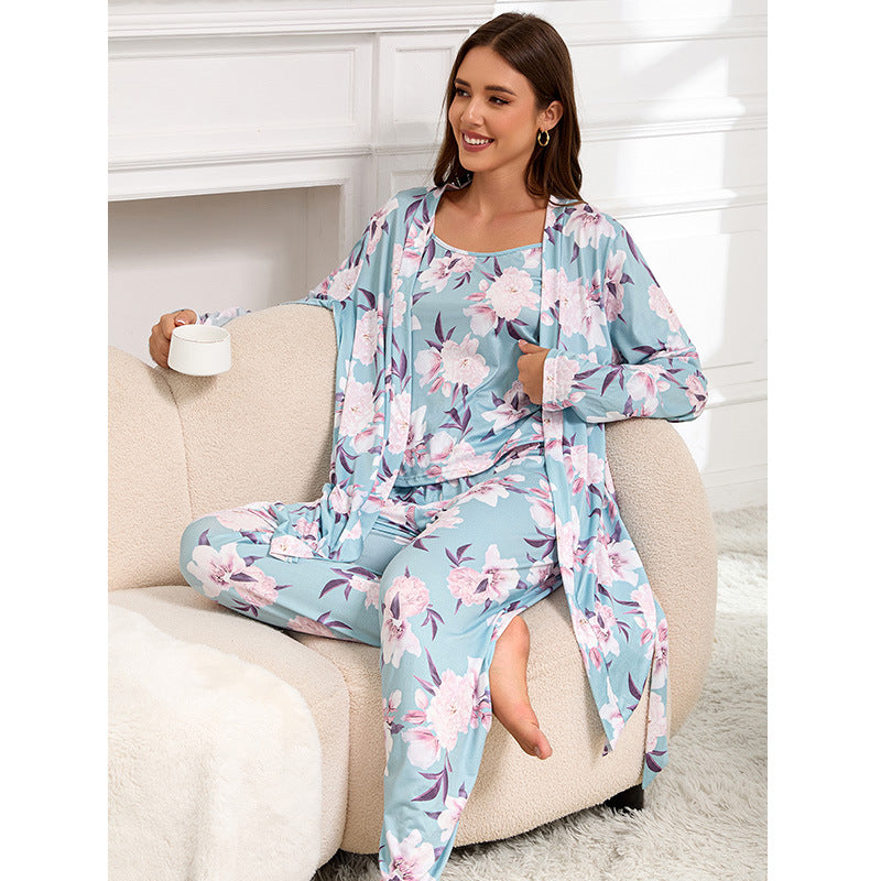 Knitted Cotton Pajama Set, Soft Breathable Home Loungewear