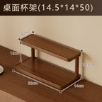 Tabletop Cup Holder Storage Shelf, Ideal for Coffee Nook and Buffet Cabinet
