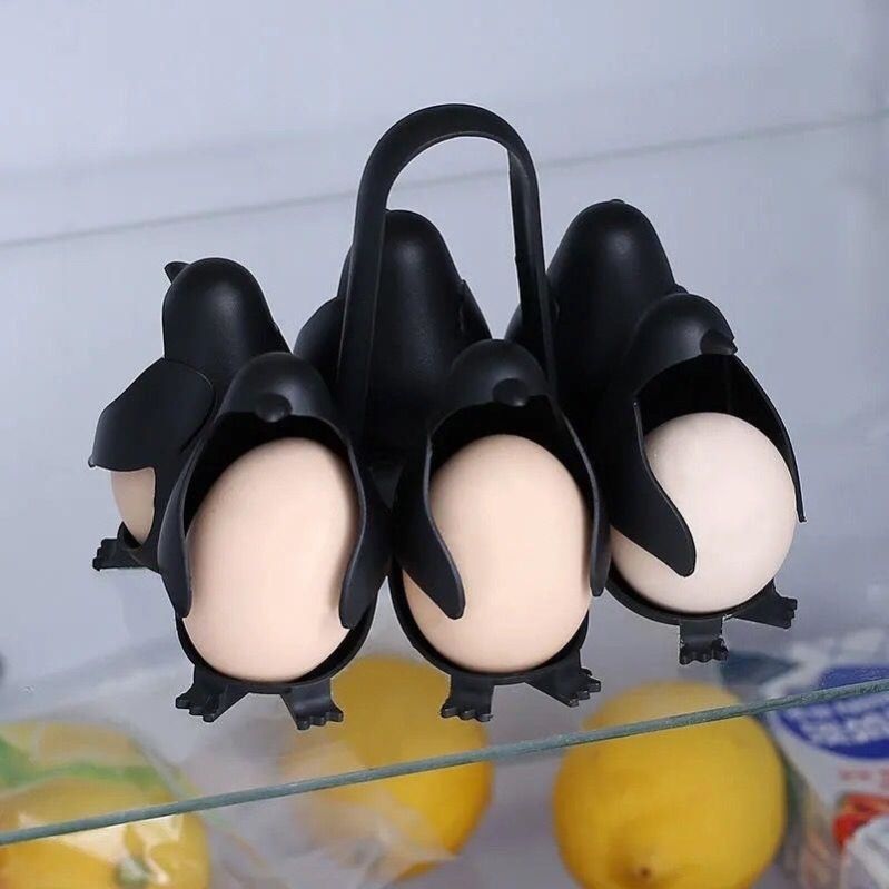 Penguin Shaped Egg Cooker for Cooking, Storage & Holding