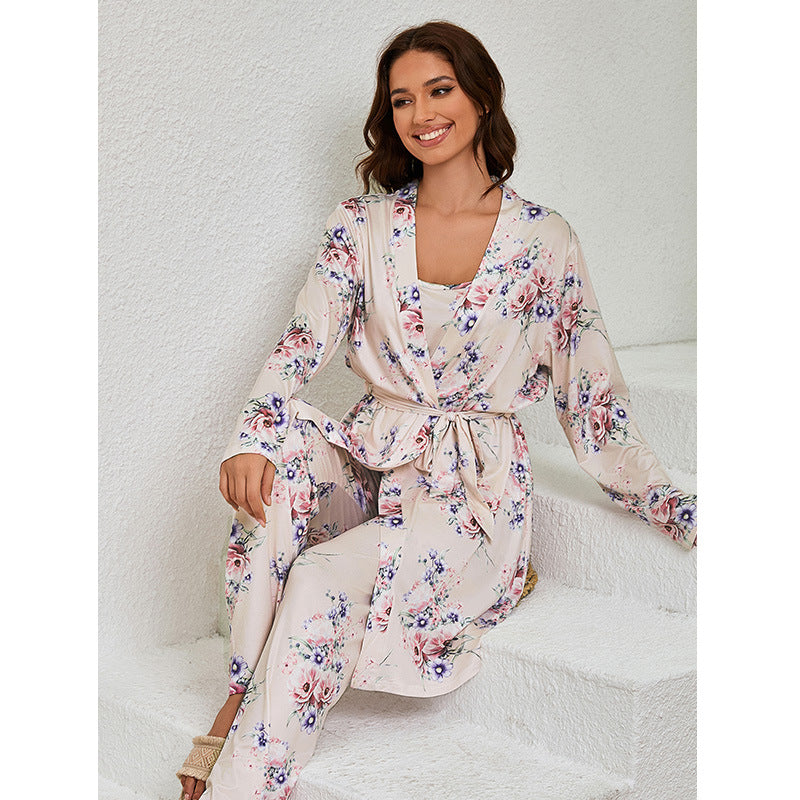 Knitted Cotton Pajama Set, Soft Breathable Home Loungewear