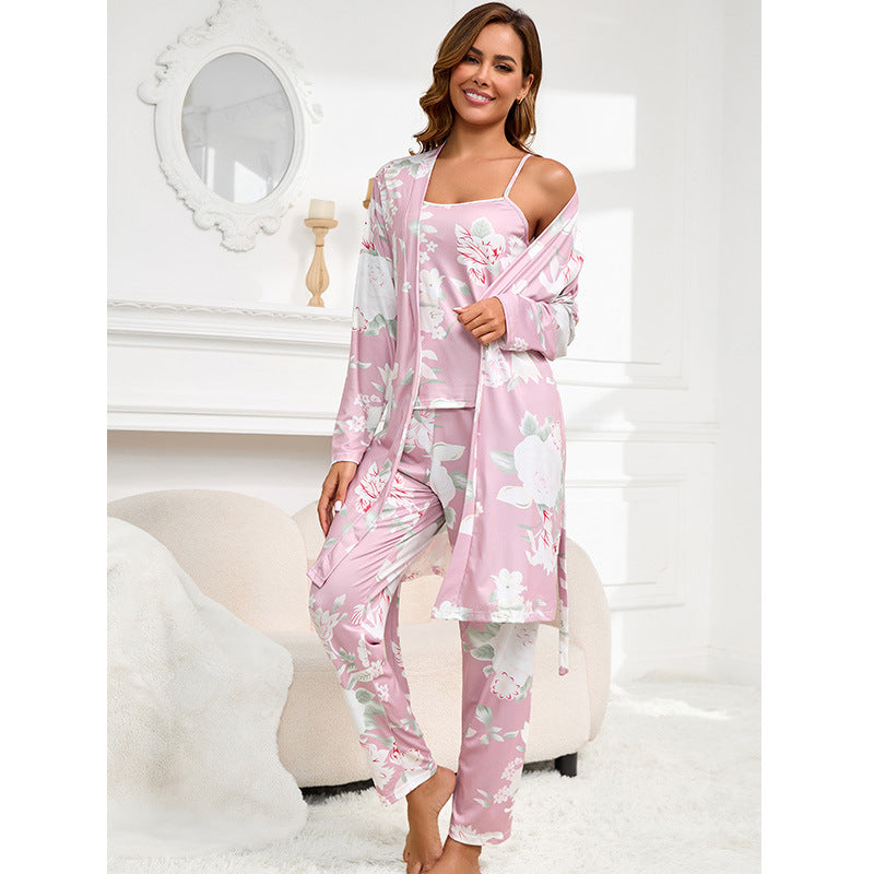 Knitted Cotton Pajama Set, Soft Breathable Home Loungewear