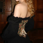 New Jacquard Boned Corset, No Trim Design, Bust Lift & Waist Cinching