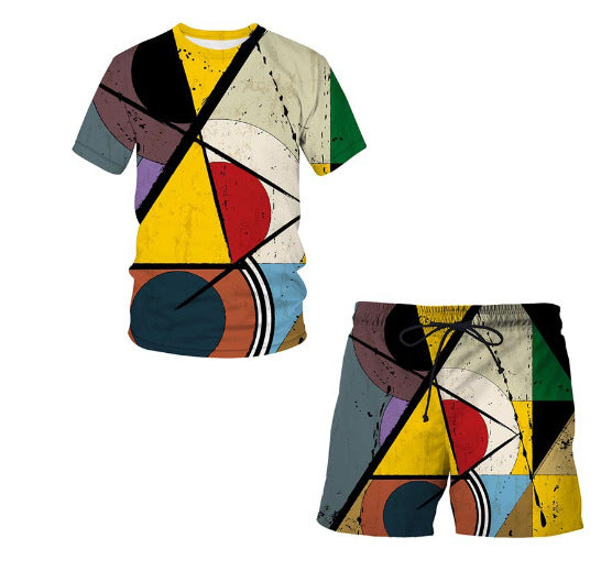 womens Short Sleeve Tee and Pant 2 Piece Sleep Set