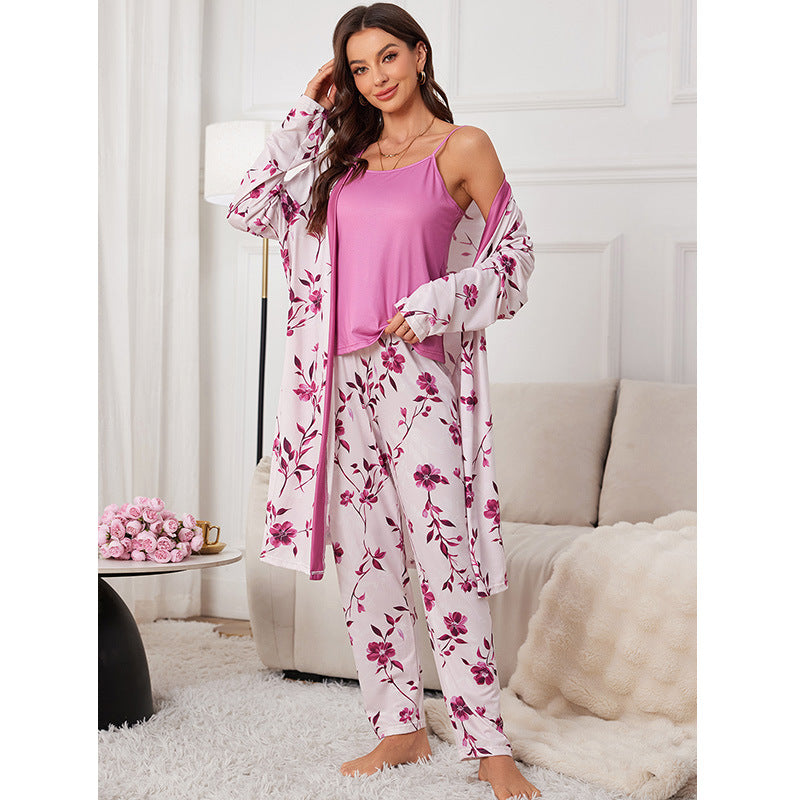 Knitted Cotton Pajama Set, Soft Breathable Home Loungewear