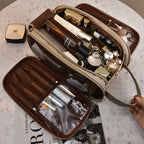 Large Capacity Handheld Travel Cosmetic Bag Multi-Functional Storage Organizer