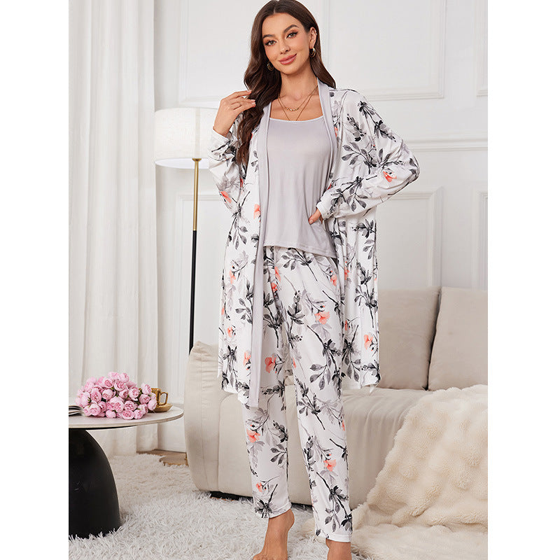 Knitted Cotton Pajama Set, Soft Breathable Home Loungewear