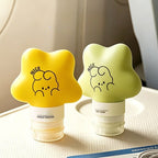 Silicone Press Leak-Proof Cartoon Portable Travel Dispenser Bottles