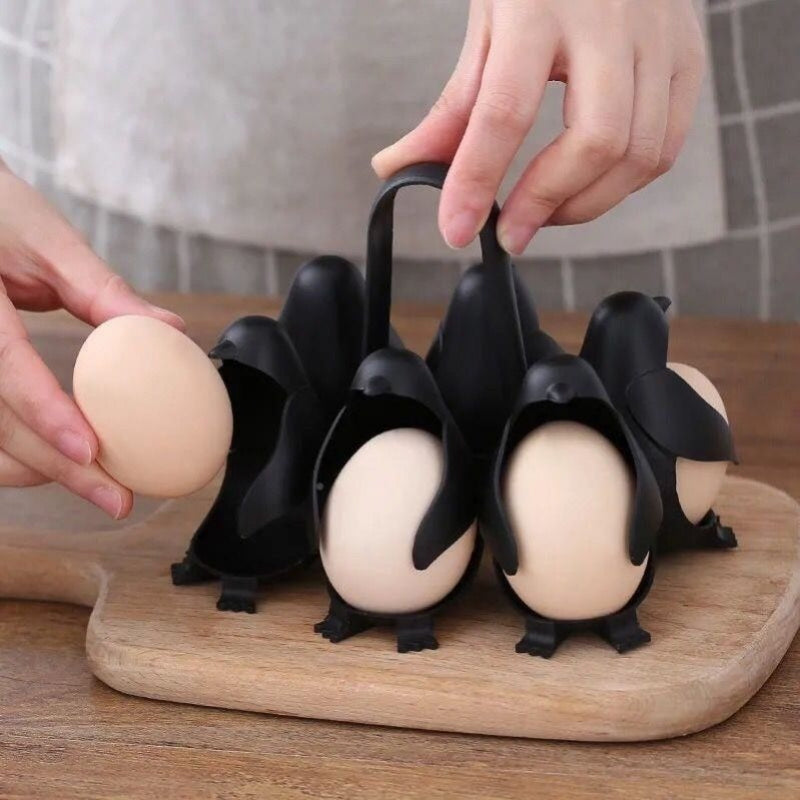 Penguin Shaped Egg Cooker for Cooking, Storage & Holding