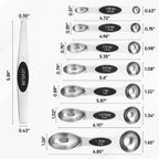 Stainless Steel Magnetic Double Head Measuring Spoons for Baking & Kitchen Seasoning Measurement