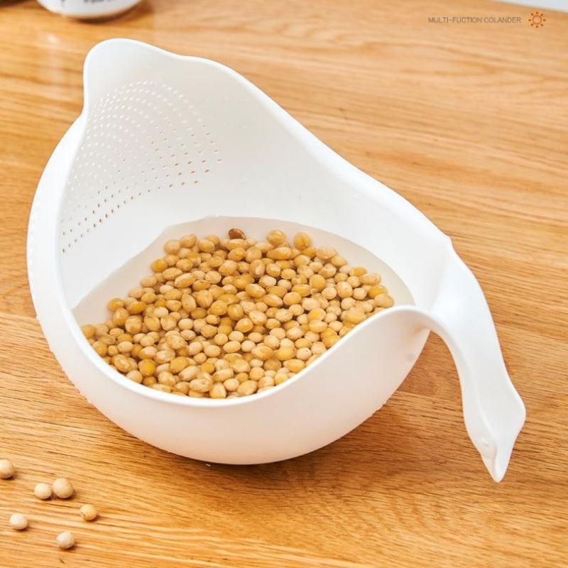 Thickened Multifunctional Rice Washing Drain Basket for Fruits and Vegetables
