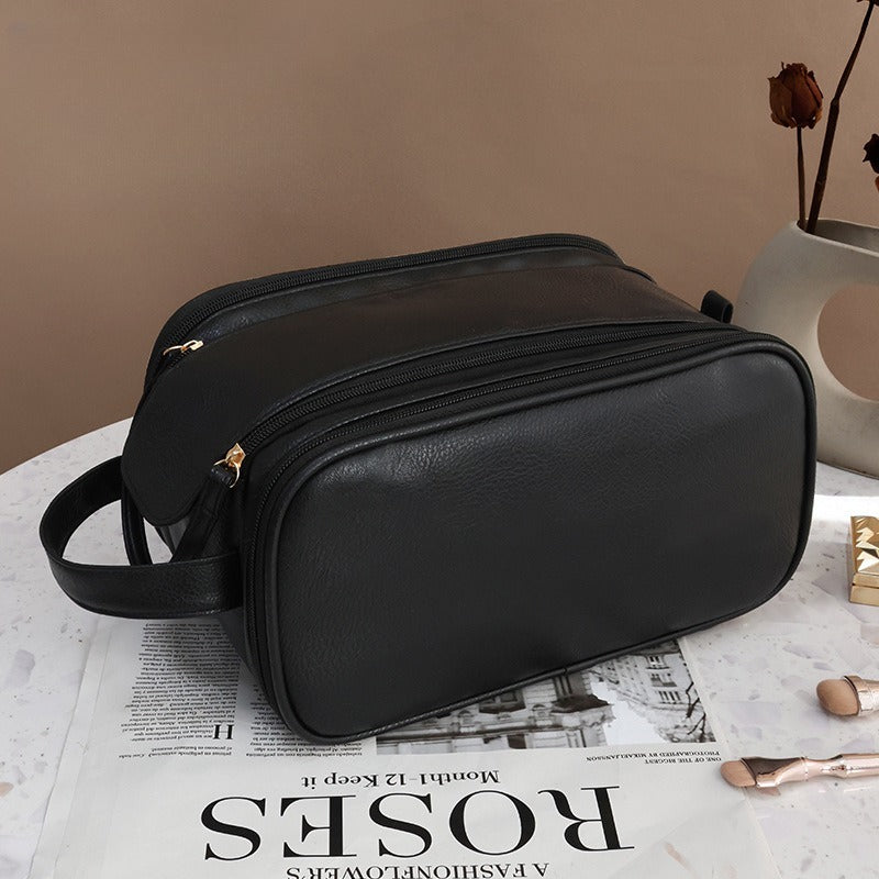 Large Capacity Handheld Travel Cosmetic Bag Multi-Functional Storage Organizer