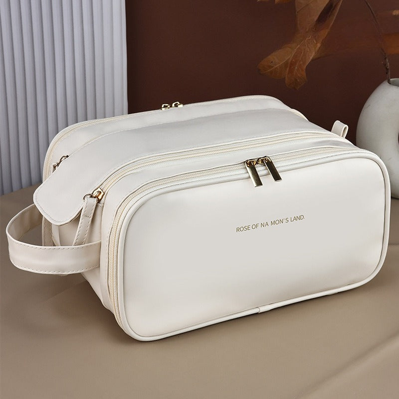 Large Capacity Handheld Travel Cosmetic Bag Multi-Functional Storage Organizer