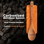 Carbonized Bamboo Spatula Set, Wood & Bamboo Cooking Spatulas
