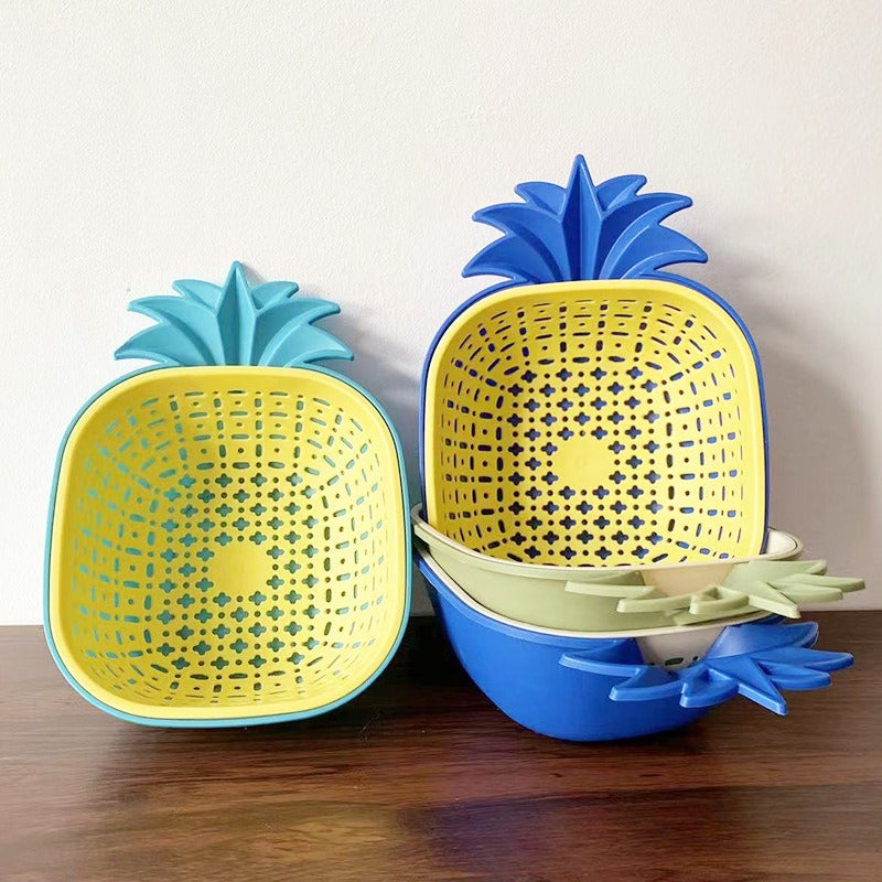 Double-Layer Colander, Creative Vegetable & Fruit Washing Basket
