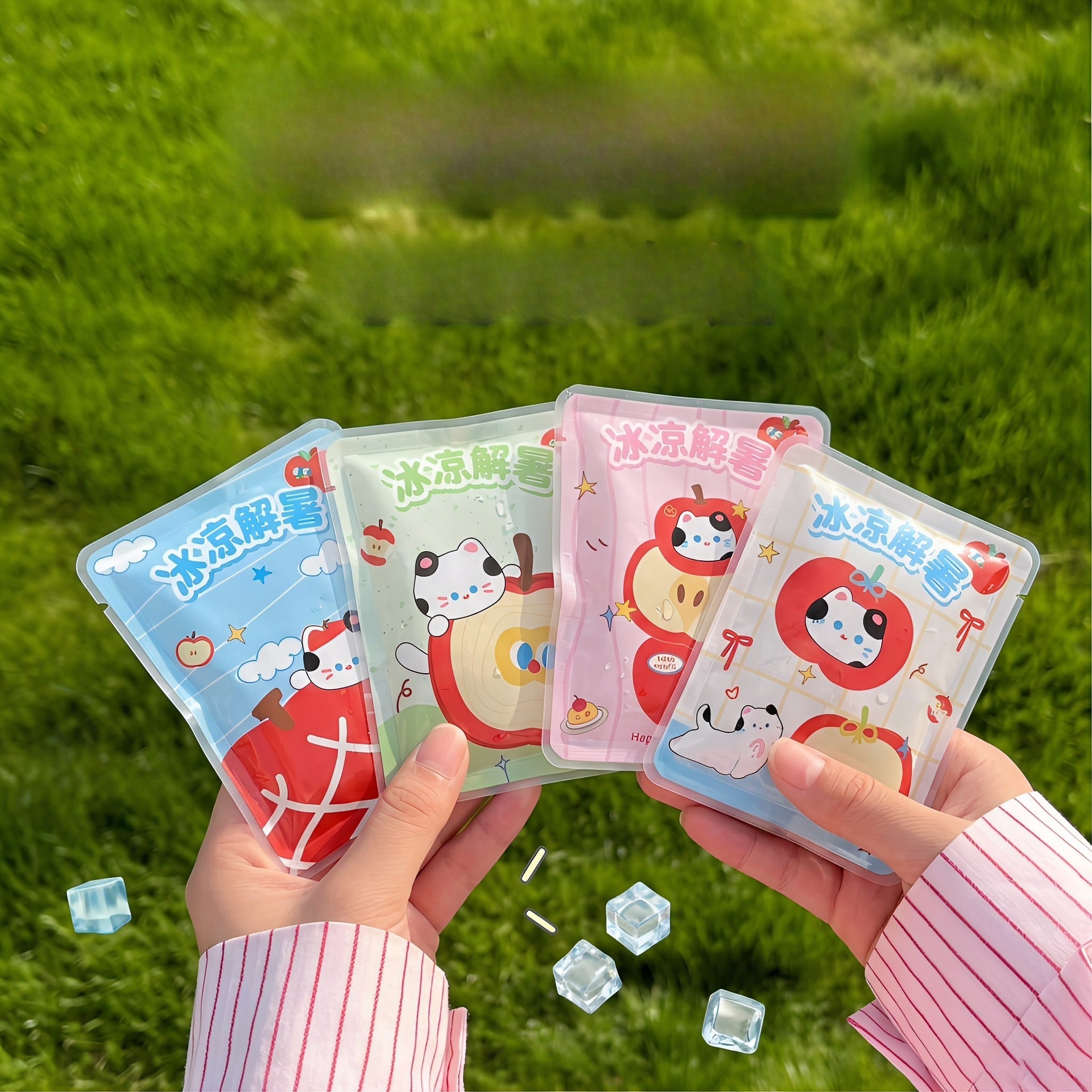Cartoon Ice Packs, Reusable Portable Cold Packs for Heat Relief & Outdoor Use