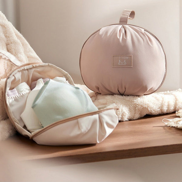 Portable Travel Organizer Bag with Compartments for Bra, Underwear and Socks