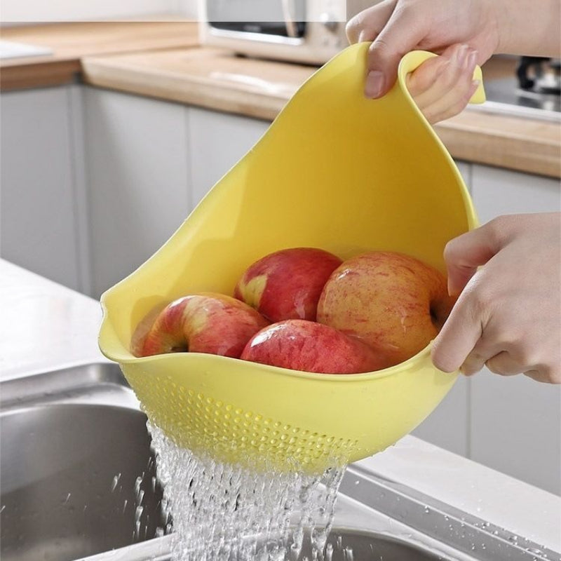 Thickened Multifunctional Rice Washing Drain Basket for Fruits and Vegetables