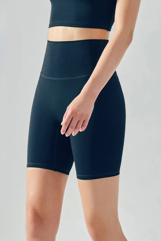 High-Waist One-Size Sports Shorts, Cool Feeling High-Elastic Seamless Yoga Pants